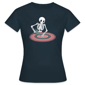 Diy-teppich Lustiger Teppich Tufting - Frauen T-Shirt - Navy - Vorne - AI Model Female 172 dark (172cm)
