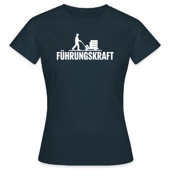 Exécutif Drôle Logisticien Industrie de l’Entrepôt - T-shirt Femme - marine - Devant - AI Model Female 172 dark (172cm)