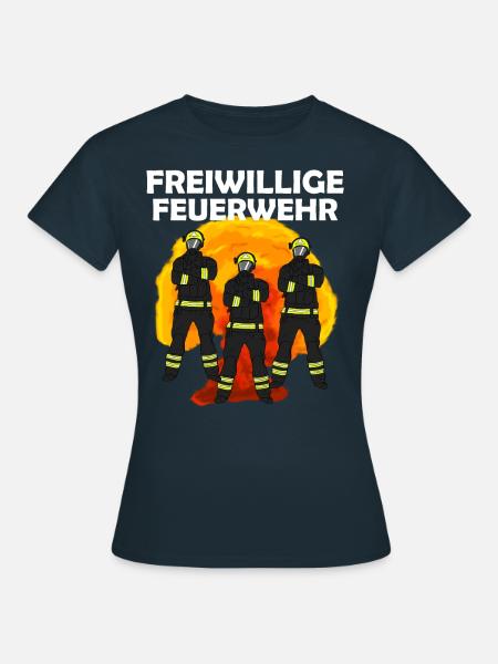 Freiwillige Feuerwehr - Frauen T-Shirt - Navy