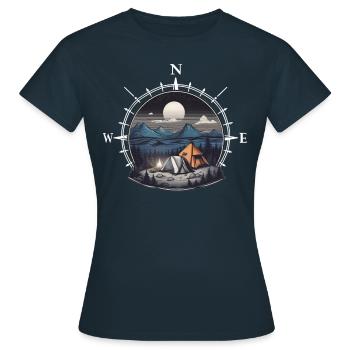 Aventure - T-shirt Femme - marine - Devant - AI Model Female 172 dark (172cm)