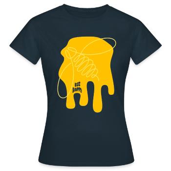 Soyez joyeux - Abeille - abstrait - Art graphique - T-shirt Femme - marine - Devant - AI Model Female 172 dark (172cm)