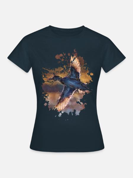 Vogel - Frauen T-Shirt - Navy