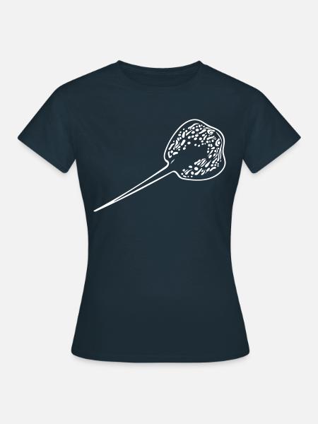 Blaupunkt Rochen - Frauen T-Shirt - Navy