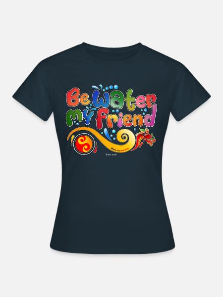 Hommage an Bruce Lee - Frauen T-Shirt - Navy