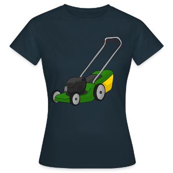Tondeuse à gazon - T-shirt Femme - marine - Devant - AI Model Female 172 dark (172cm)
