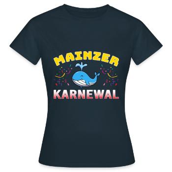 Mainzer KarneWAL Carnival Carnival - Women's T-Shirt - navy - Front - AI Model Female 172 dark (172cm)