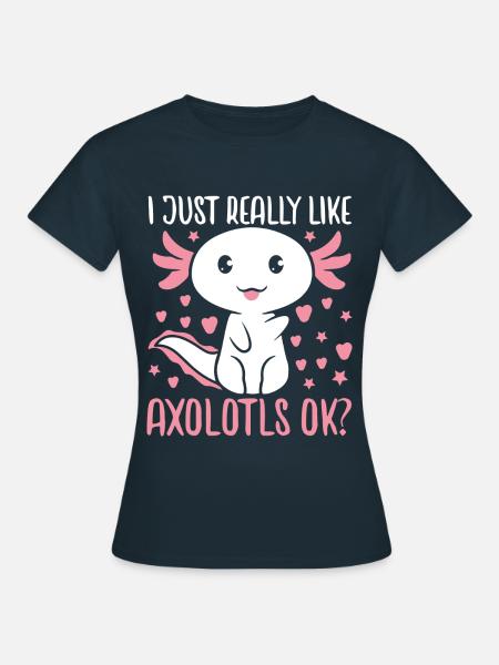 Axolotl - Frauen T-Shirt - Navy