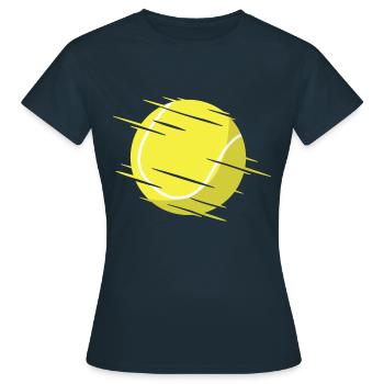 Tennis ball - Women's T-Shirt - navy - Front - AI Model Female 172 dark (172cm)