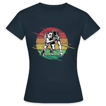 Football américain - T-shirt Femme - marine - Devant - AI Model Female 172 dark (172cm)