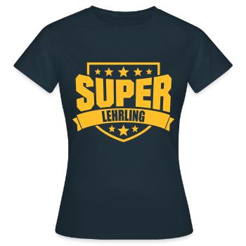 Super Lehrling - Frauen T-Shirt - Navy - Vorne - AI Model Female 172 dark (172cm)