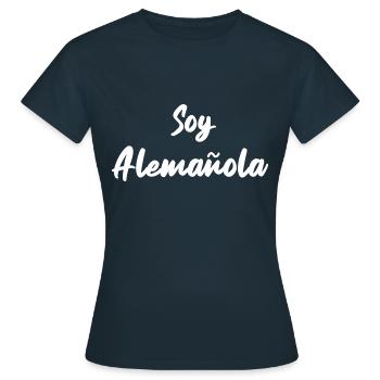 Cadeau allemand-espagnol espagnol espagnol - T-shirt Femme - marine - Devant - AI Model Female 172 dark (172cm)