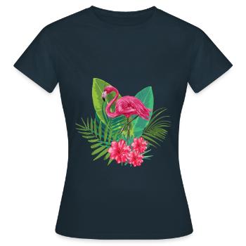 Flamingo - T-shirt Femme - marine - Devant - AI Model Female 172 dark (172cm)