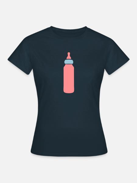 Babyflasche - Frauen T-Shirt - Navy