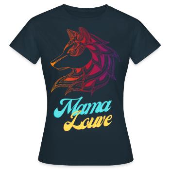 Mama louve - T-shirt Femme - marine - Devant - AI Model Female 172 dark (172cm)