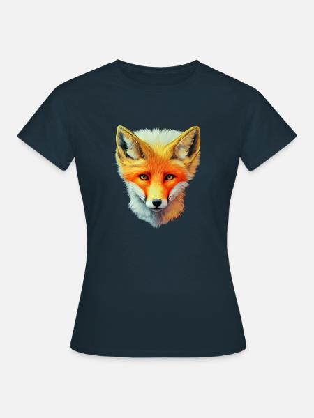 Fuchskopf - Frauen T-Shirt - Navy