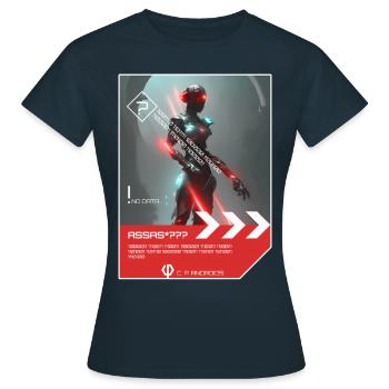 ASSAS*? ? ? - Android - Frauen T-Shirt - Navy - Vorne - AI Model Female 172 dark (172cm)