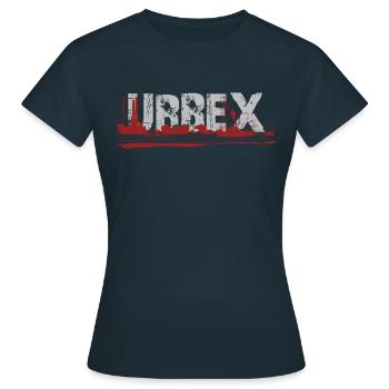 Urbex - Urban Explorer - T-shirt Femme - marine - Devant - AI Model Female 172 dark (172cm)