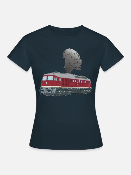 Ludmilla Lok Diesellok Taigatrommel BR 130 BR 132 - Frauen T-Shirt - Navy
