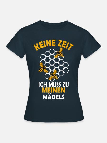 Keine Zeit ich muss zu meinen Mädels - Frauen T-Shirt - Navy