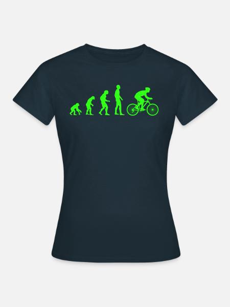 Neon Fahrraddesign Fahrrad Geschenk Radsport - Frauen T-Shirt - Navy