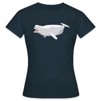 Béluga, cadeau, idée cadeau - T-shirt Femme - marine - Devant - AI Model Female 172 dark (172cm)