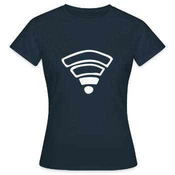 pas de connexion gamer game gaming réception wifi - T-shirt Femme - marine - Devant - AI Model Female 172 dark (172cm)