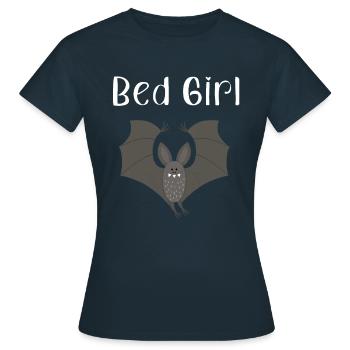 Pyjama pyjama pyjama chauve-souris Bedgirl - T-shirt Femme - marine - Devant - AI Model Female 172 dark (172cm)