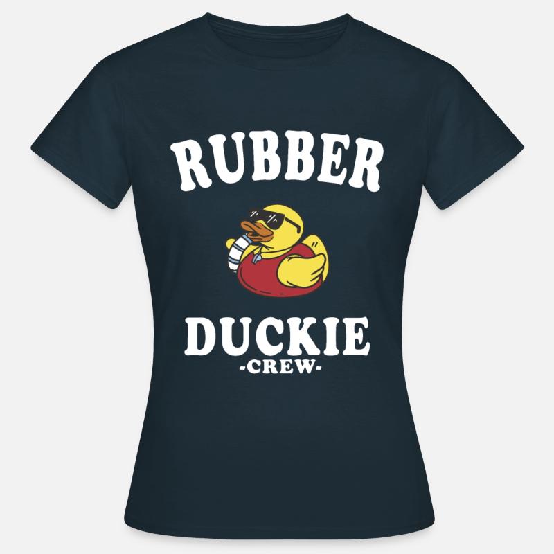 Rubber Duck Yellow Duck Crew Bathing Ducks Ducks - Women's T-Shirt - navy