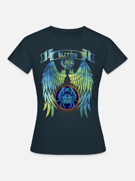 Sternzeichen Krebs - Frauen T-Shirt - Navy