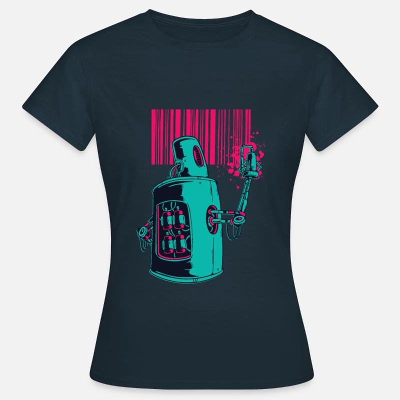 Le graffiti est la future couleur Oldshool Mullern - T-shirt Femme - marine