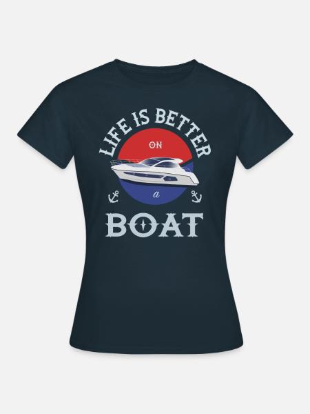 Boot - Dame-T-shirt - marineblå