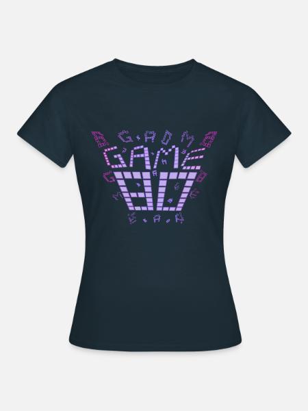 game 80s design purple - Frauen T-Shirt - Navy
