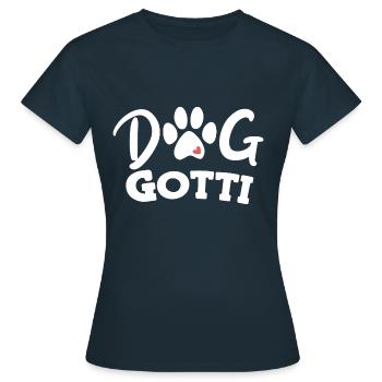 Chiens Gotti Beschts Gotti Suisse Taufgotti - T-shirt Femme - marine - Devant - AI Model Female 172 dark (172cm)