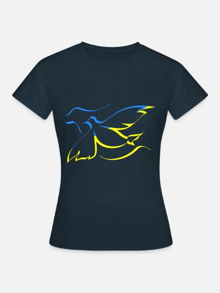 Ukraine - Frauen T-Shirt - Navy