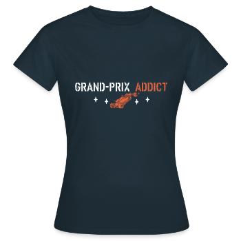 Grand prix Addict - T-shirt Femme - marine - Devant - AI Model Female 172 dark (172cm)