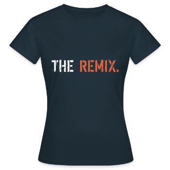 The Remix - T-shirt Femme - marine - Devant - AI Model Female 172 dark (172cm)