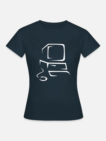 Alter Computer - Frauen T-Shirt - Navy