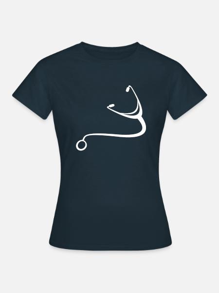 Stethoskop - Frauen T-Shirt - Navy
