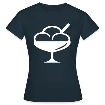 Gobelets - T-shirt Femme - marine - Devant - AI Model Female 172 dark (172cm)