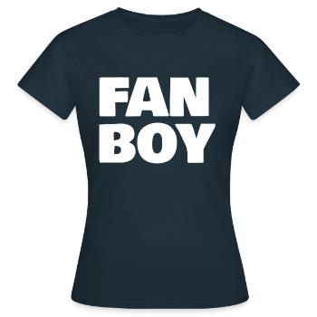 Fan Boy - T-shirt Femme - marine - Devant - AI Model Female 172 dark (172cm)