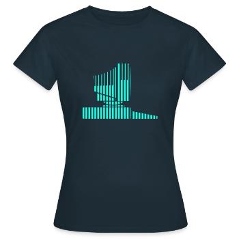 PC - Women's T-Shirt - navy - Front - AI Model Female 172 dark (172cm)