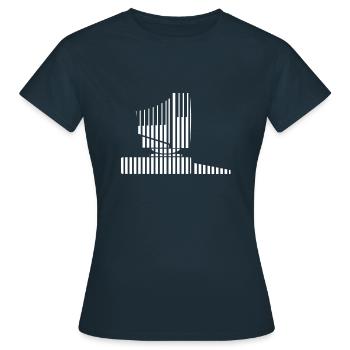 PC - Women's T-Shirt - navy - Front - AI Model Female 172 dark (172cm)