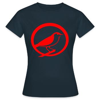 oiseau - T-shirt Femme - marine - Devant - AI Model Female 172 dark (172cm)