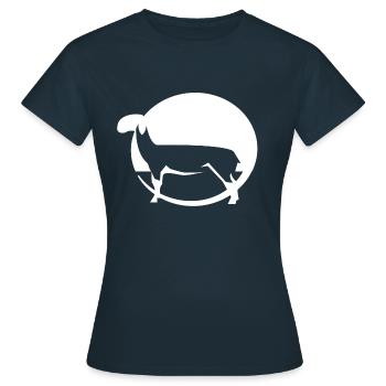 Agneau - T-shirt Femme - marine - Devant - AI Model Female 172 dark (172cm)