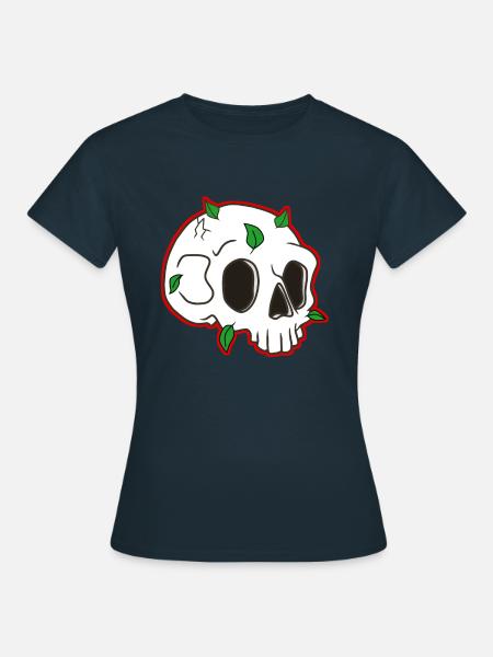 Totenkopf Design - Frauen T-Shirt - Navy