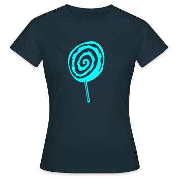 Sucette - T-shirt Femme - marine - Devant - AI Model Female 172 dark (172cm)