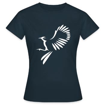 Vogel Abbildung - Frauen T-Shirt - Navy - Vorne - AI Model Female 172 dark (172cm)