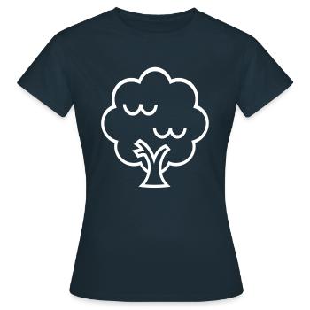 Tree Tree - Women's T-Shirt - navy - Front - AI Model Female 172 dark (172cm)