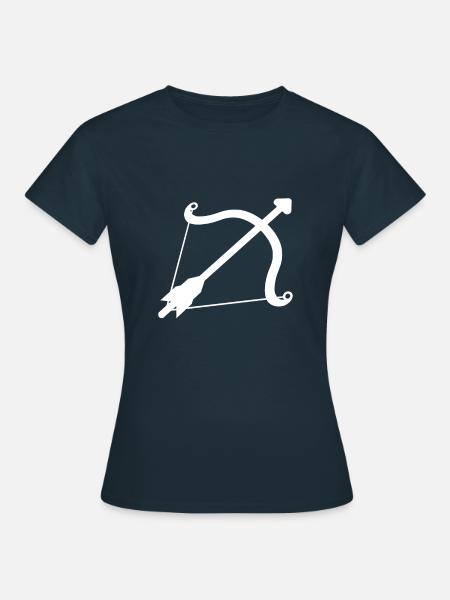 Pfeil und Bogen - Frauen T-Shirt - Navy