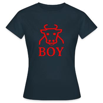 Cowboy - T-shirt Femme - marine - Devant - AI Model Female 172 dark (172cm)